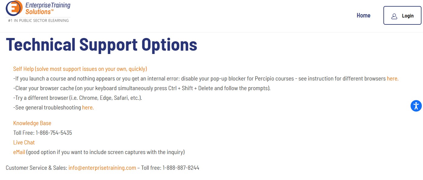 Technical support options